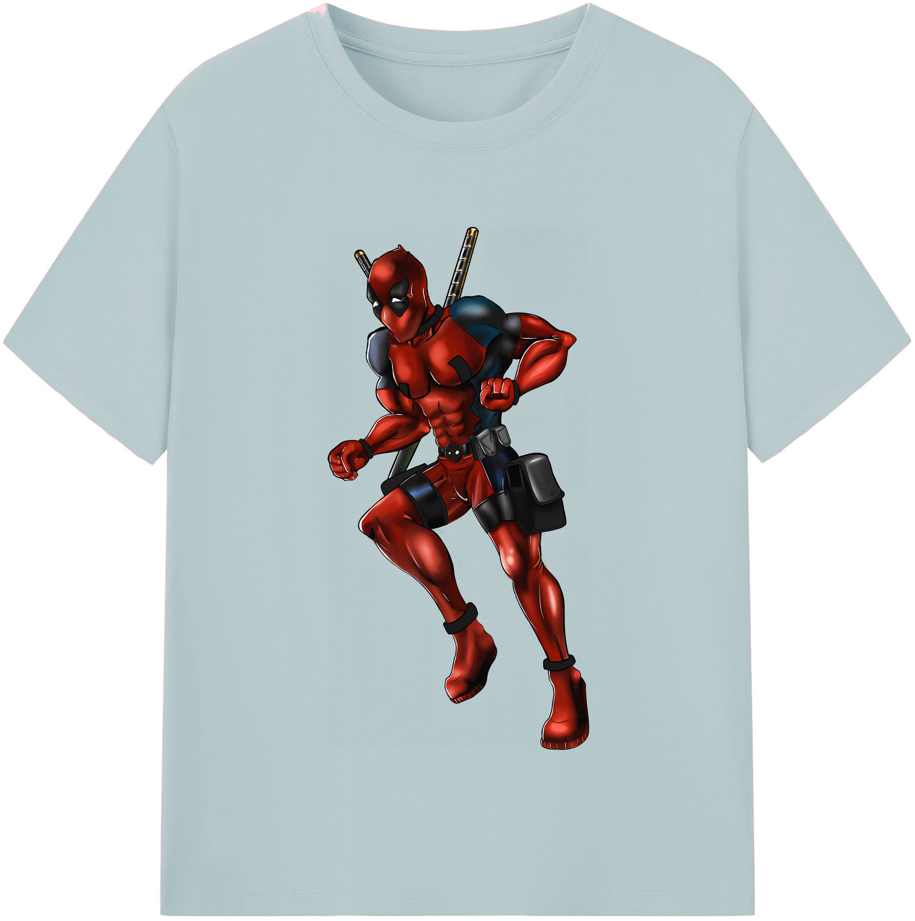 （画像用） Deadpool デッドプール 綿100％半袖Tシャツ（フロントプリント）